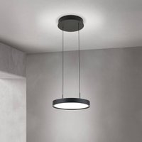 ORION Teide LED pendant light, black, 1-bulb, metal, 2,700 K