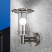 EGLO Utomhusvägglampa Lisio, stål, höjd 30 cm, stål