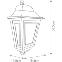 Elstead Applique d'extérieur Deco Lane, vert, lanterne, aluminium, IP44