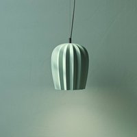 Karman Sahara pendant light, sage green, Ø 29 cm, ceramic E27