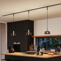 Paulmann URail abat-jour Neila 2Easy, Ø 23 cm, verre fumé