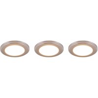 Trio Lighting Argus LED downlight RGBW remote 3er chrome