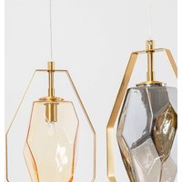 KARE Suspension Diamond Fever Dining laiton à 5 lampes linear