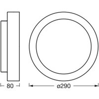 Plafonnier OSRAM ORBIS MADRID, blanc, Ø 29 cm, métal/verre
