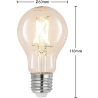 Arcchio LED bulb E27 4W 2,700K filament dimmable clear 2x