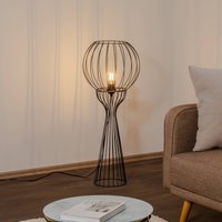 HELAM Mercure golvlampa, svart, metall/plast, höjd 93 cm