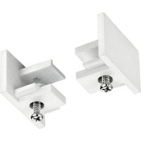 Trio Lighting End caps for DUOline two-circuit track, white