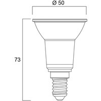 Sylvania LED bulb RETRO, PAR16, E14, 3.6 W, 830, 345 lm, 36°