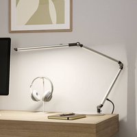 Paulmann FlexBar LED desk lamp, silver, 36 cm, CCT