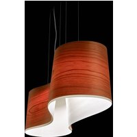 LZF LAMPS LZF New Wave hanging light, cherry wood/ivory