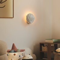 Nordlux Konchi wall light with a cable and a plug, white