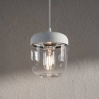 UMAGE Acorn hänglampa vitt/stål, 1 lampa