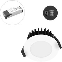 EVN Solido68 LED infälld taklampa 10W vit