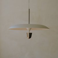New Works LED-pendellampa Kantarell, Ø 55 cm, nickel
