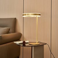 Lucande LED-Tischlampe Yekta, messingfarben, 59 cm, dimmbar