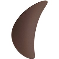 Linea Light LED-utomhusvägglampa Alba, mörkbrun, aluminium, IP65, 3.000 K