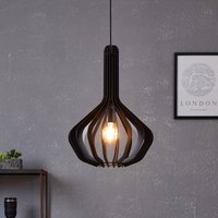 EGLO Velasco pendant light in black, Ø 38 cm