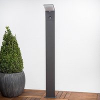 Lucande LED-väglampa Nevio, sensor, 100cm, antracit