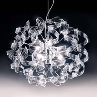 Metallux Glossy hanging light Crystal oval