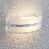 Lindby Glasvägglampa Zinka med LED, 25 cm