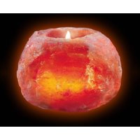 Wagner Life Porte-bougies en cristal de sel, taille moyenne 700 g