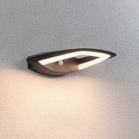 Paulmann LED-utomhusvägglampa Akena, 3.000 K, antracit