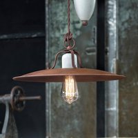 Ferroluce Riccardo pendant light with practical rise and fall mechanism