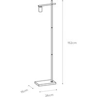Lucide Leanne golvlampa, svart