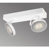 Philips Two-bulb Clockwork LED spotlight in white