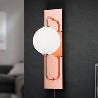 Orion Applique LED Pipes avec sphère de verre, cuivre