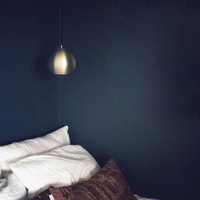 FRANDSEN pendant light Ball, antique brass colour, Ø 18 cm