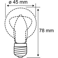 Paulmann E14 2.6 W 825 golf ball LED bulb gold