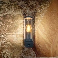 OSRAM ENDURA CLASSIC TUBULAR wall light, sensor, dark grey