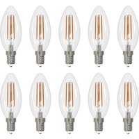 Arcchio ampoule LED filament E14 bougie set de 10, 4000 K
