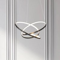 Milagro Lighting Suspension LED Empoli, métal, noir, 4 000 K