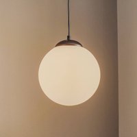 Eko-Light Hänglampa Lima, opalglas, svart, 1 lampa