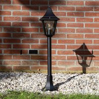K.S. Verlichting Path light Livorno, IP44, black/clear