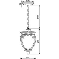 Maytoni Fleur outdoor hanging light, bronze