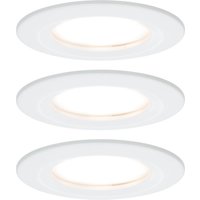 Paulmann LED infälld spot Nova Coin 3 vit rund dimbar