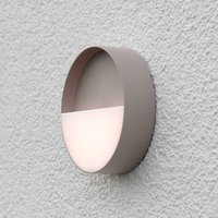 Eco-Light LED outdoor wall light Meg, sand colour, Ø 15 cm