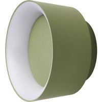 LOOM DESIGN LED taklampa Cookie, grön aluminium Ø 15 cm