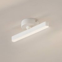 Lindby Eldrin LED spotlight, white, 1-bulb, batten light