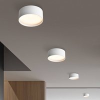 LED-taklampa CMD 9093, Ø 12 cm, vit, IP44, metall