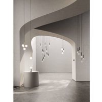 Nuura Aps Nuura ljuskrona Miira 6 Large, mässing/opal, 6 lampor.