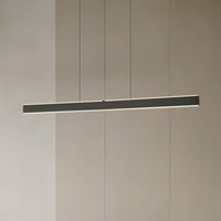 Lucande Arvon LED hanging light, black, 117 cm, dimmable, CCT
