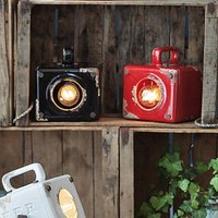 Lorenzo vintage-bordlampe i hvid