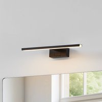 EGLO LED-vägglampa Conettilla, svart, bredd 40 cm, IP44, CCT