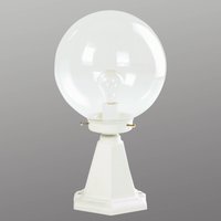 Albert Leuchten Luminaire pour socle I, blanc, avec verre à bulles