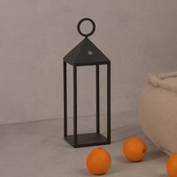 FARO BARCELONA Argus LED table lamp, dark grey, aluminium/PMMA, height 47 cm
