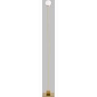 Northern Snowball floor lamp, brass